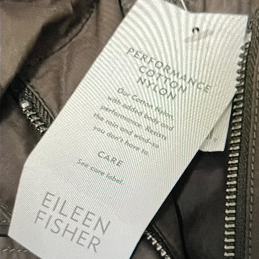 Eileen Fisher Olive Green Utility Vest - Picture 12 of 12